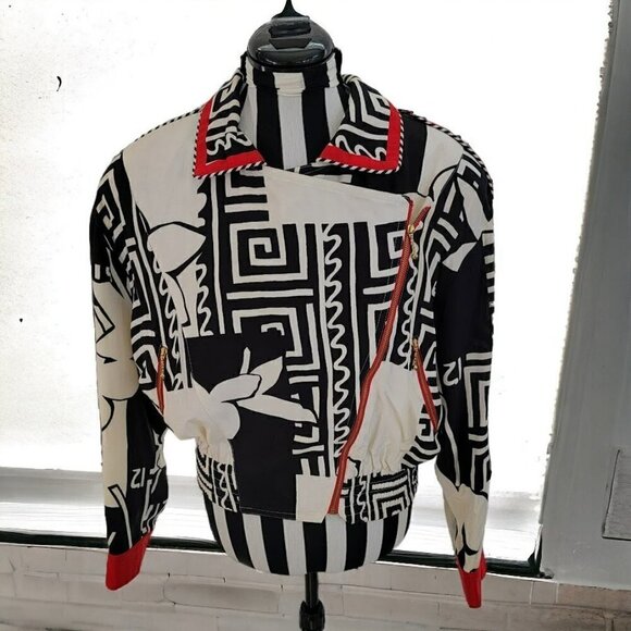 Super Cool Retro Dina Bar El Jacket for HI Tech - Vintage 90's - RARE! - Picture 1 of 12